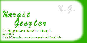 margit geszler business card
